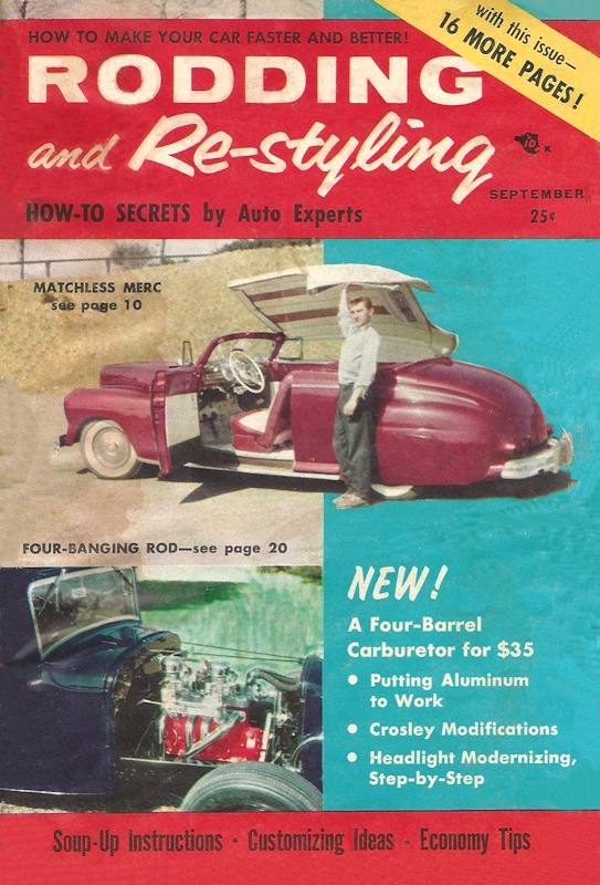 Rodding and Restyling Sept September 1955 