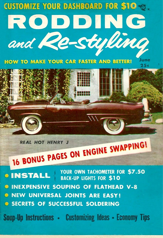 Rodding and Restyling June 1956 