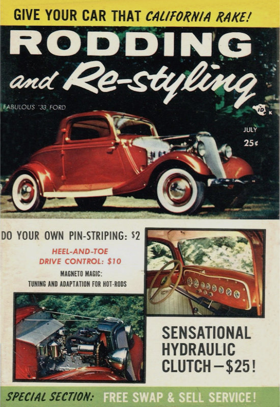 Rodding and Restyling July 1957 