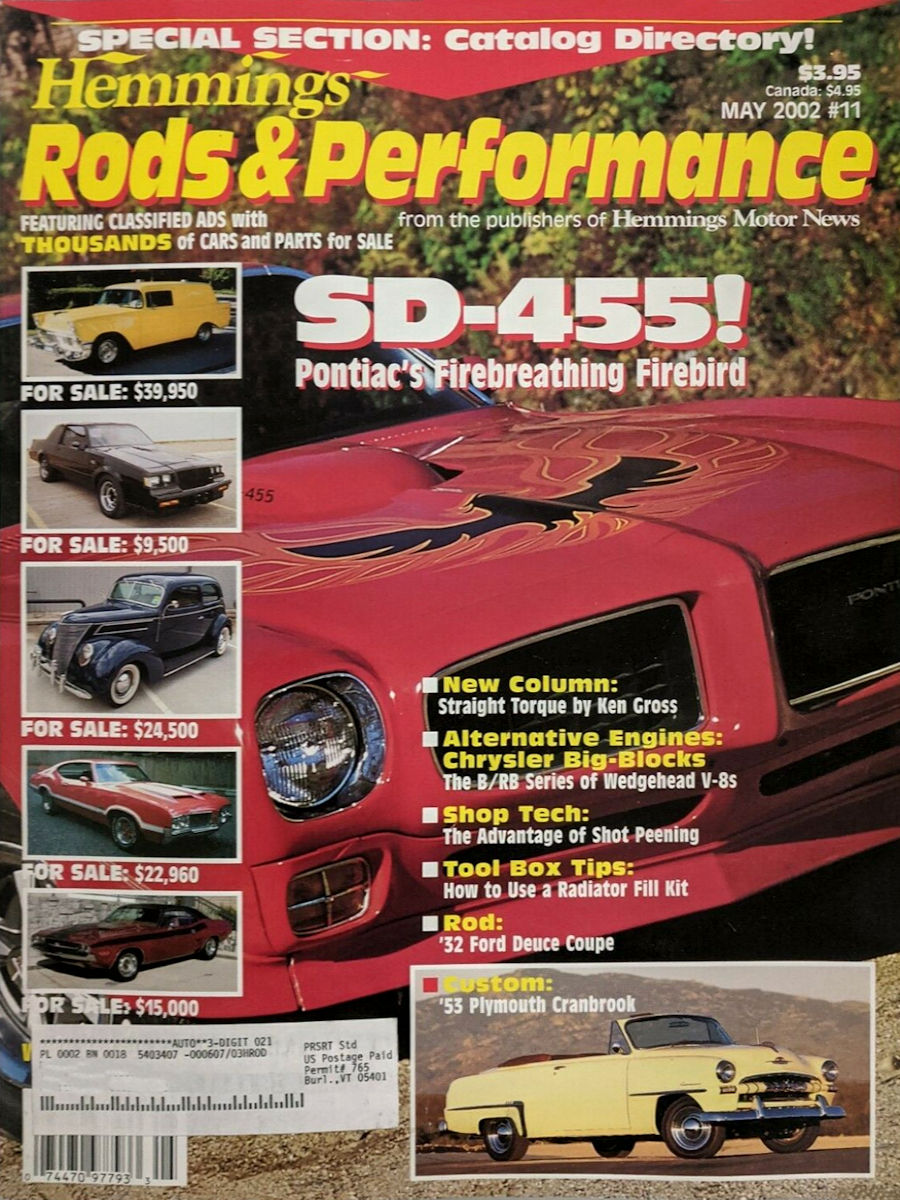 Rods Performance May 2002 