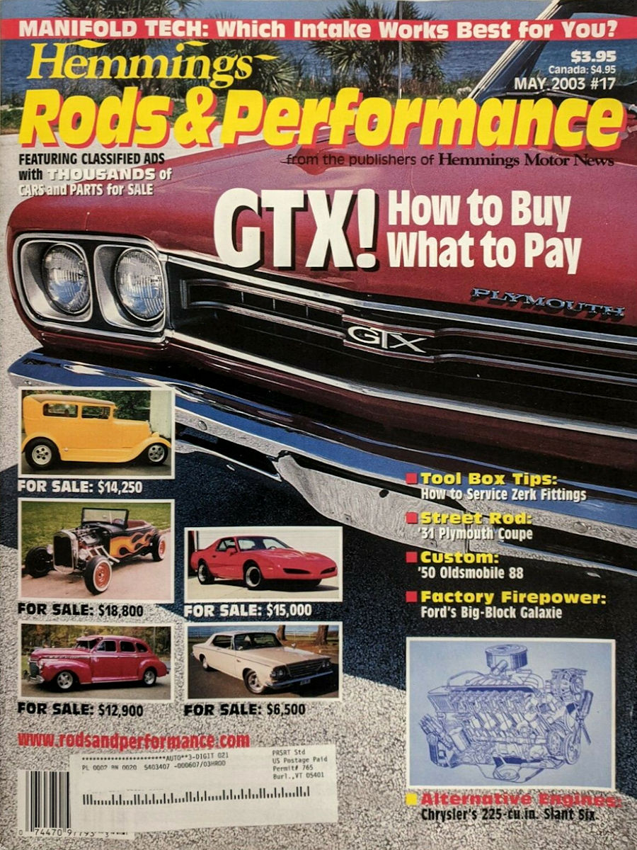Rods Performance May 2003 