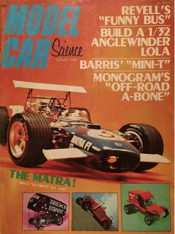 Model Car Science Aug August 1970 