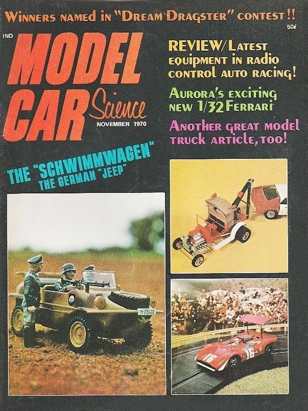 Model Car Science Nov November 1970 