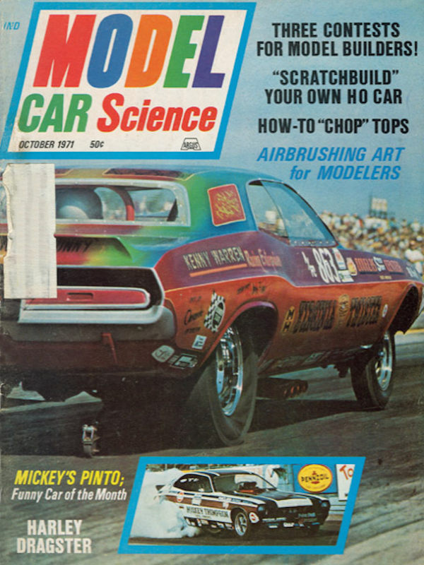 Model Car Science Oct October 1971 