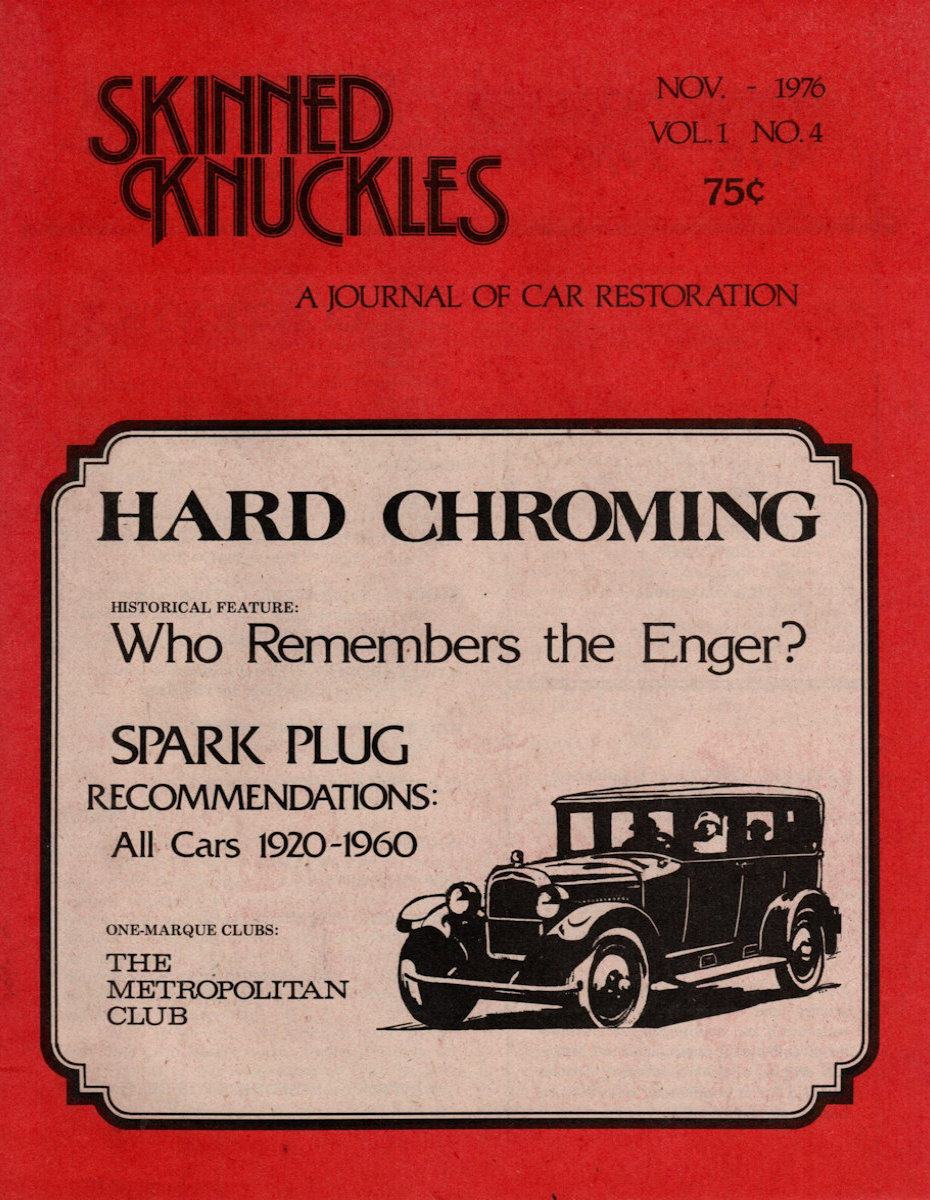 Skinned Knuckles Nov November 1976