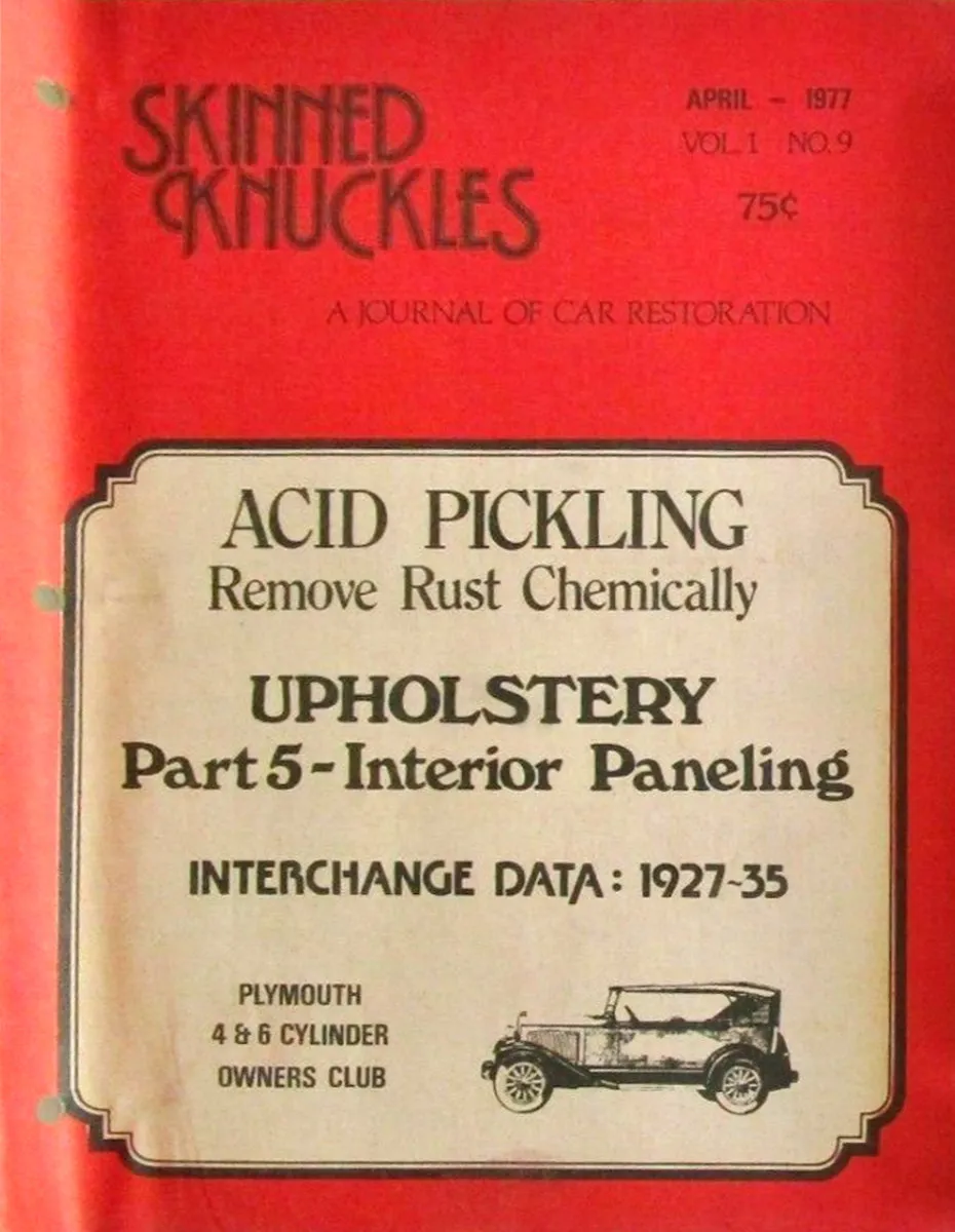 Skinned Knuckles Apr April 1977