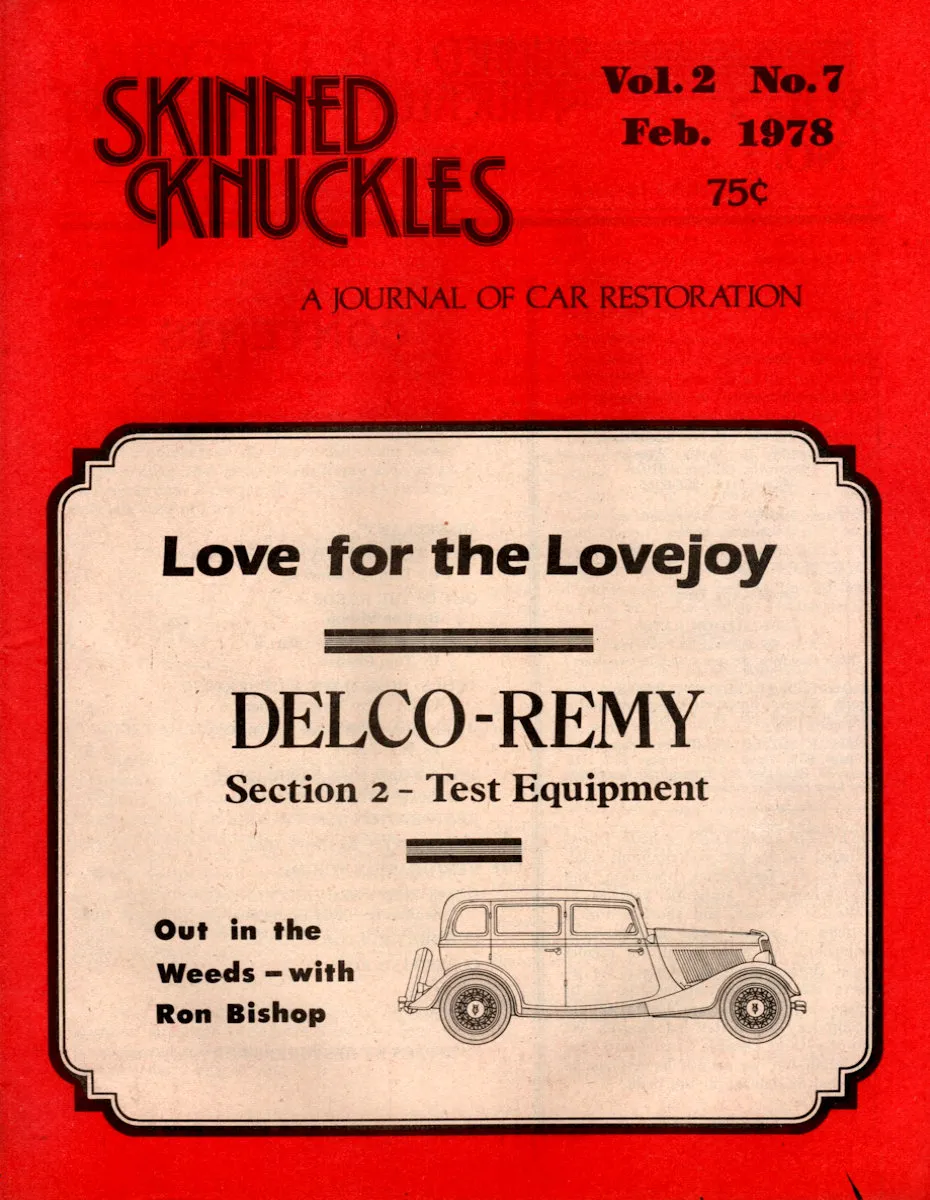 Skinned Knuckles Feb February 1978