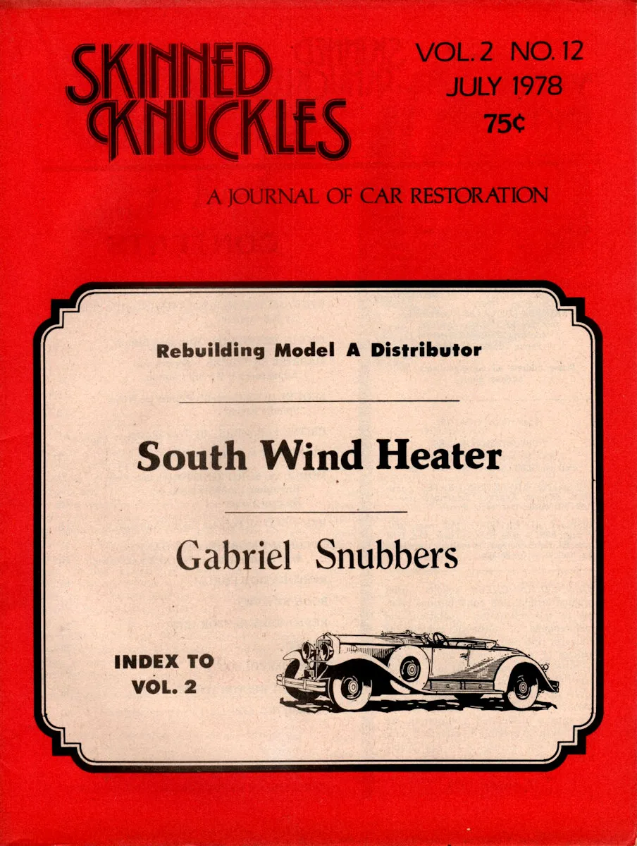 Skinned Knuckles Jul July 1978