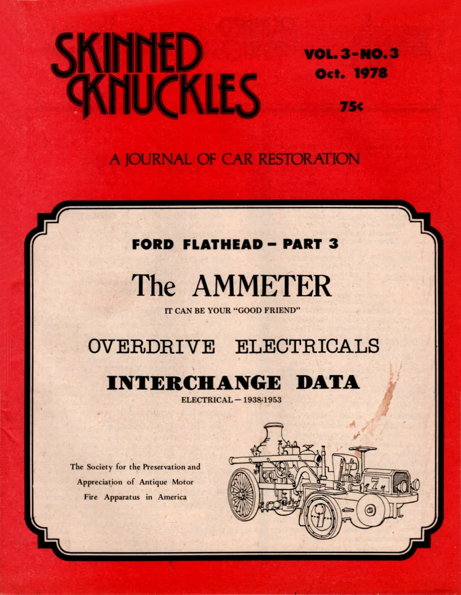 Skinned Knuckles Oct October 1978