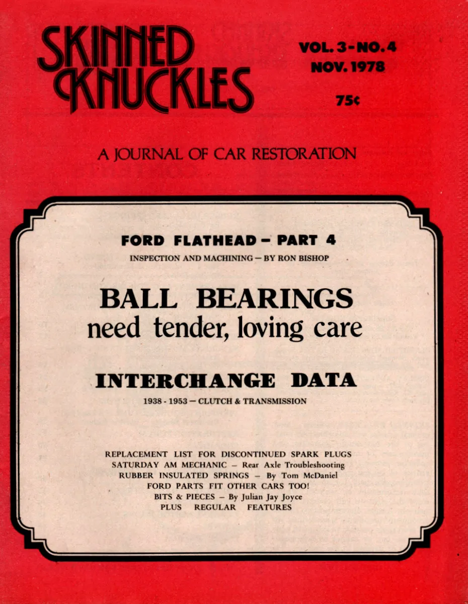 Skinned Knuckles Nov November 1978