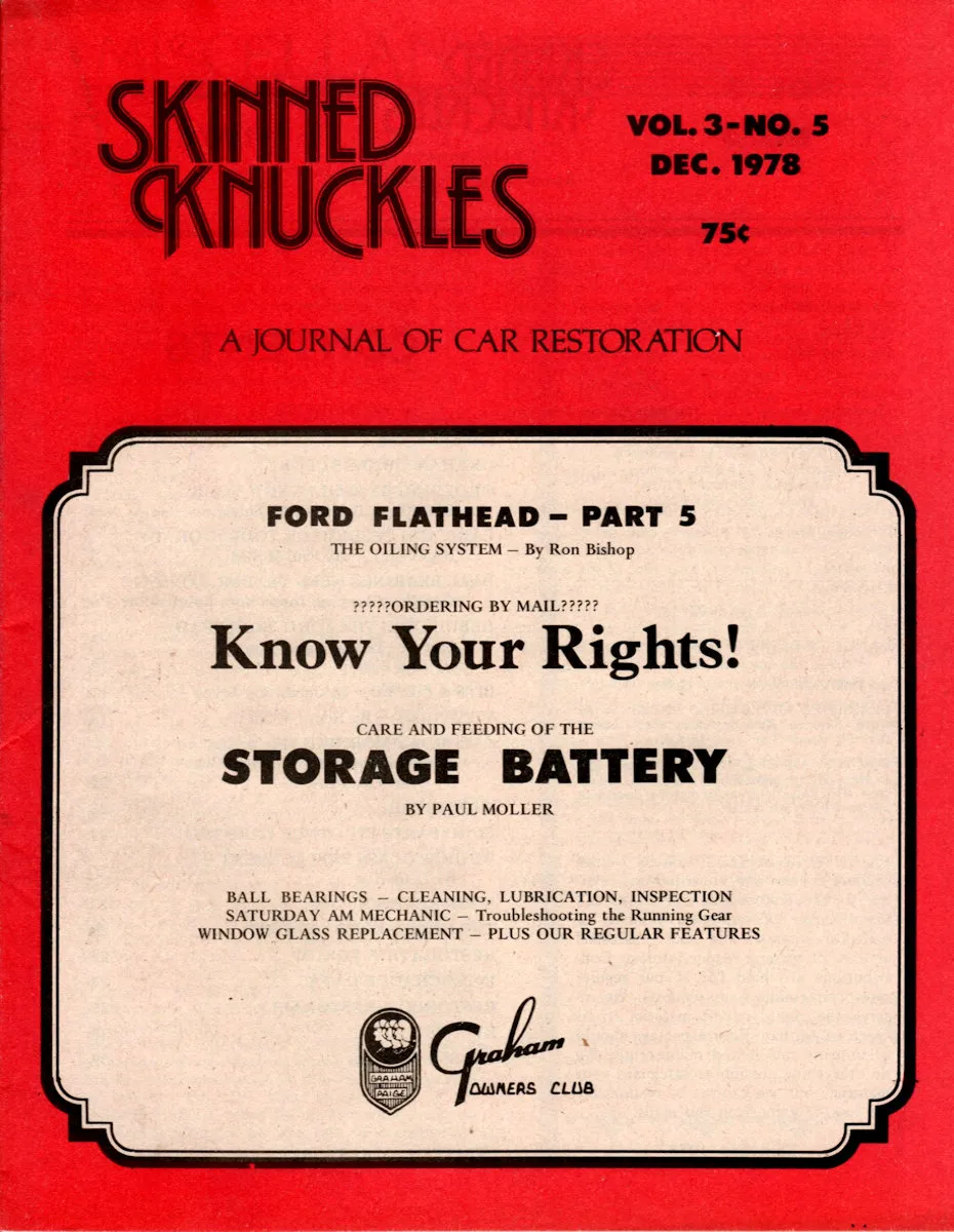 Skinned Knuckles Dec December 1978