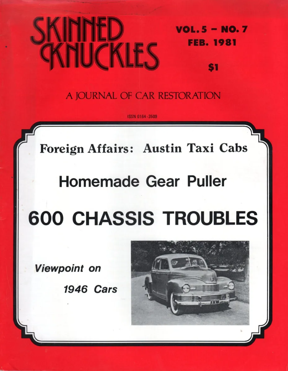 Skinned Knuckles Feb February 1981