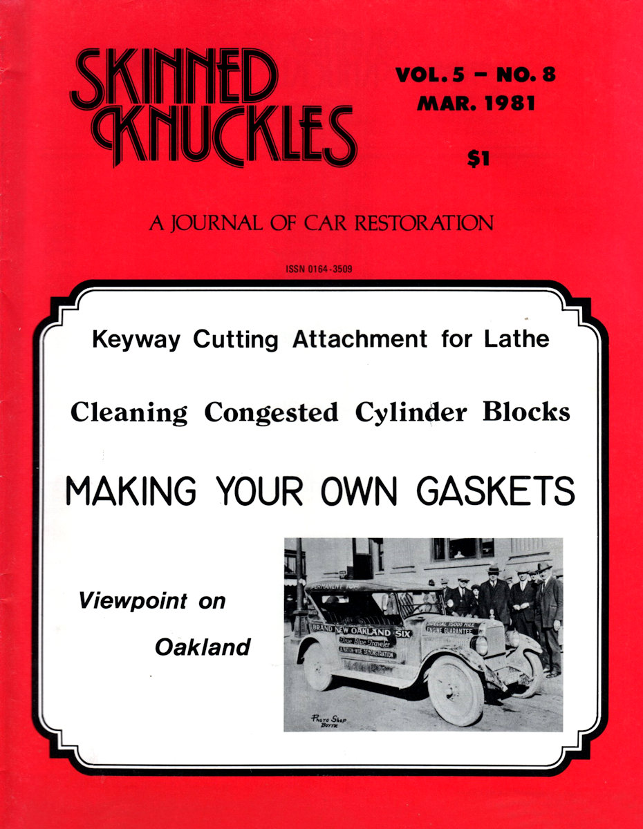 Skinned Knuckles Mar March 1981