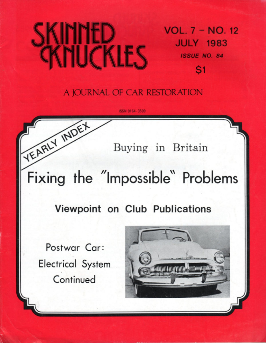 Skinned Knuckles Jul July 1983