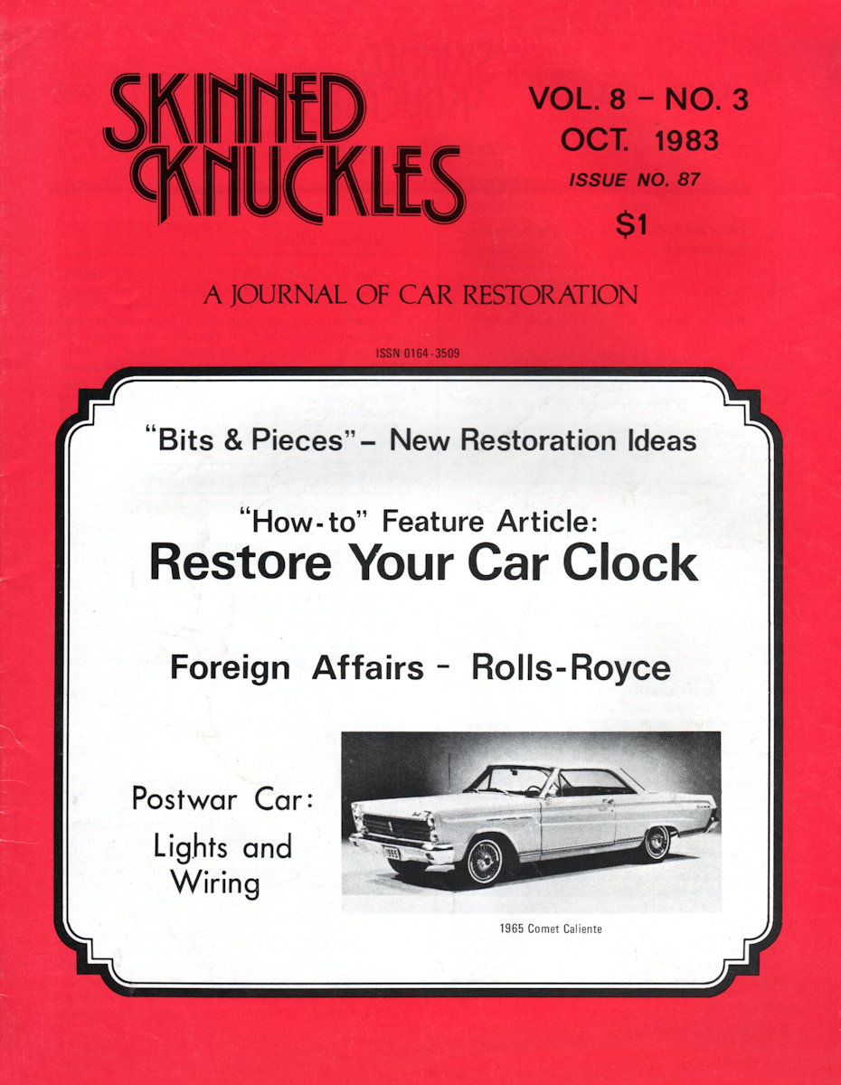 Skinned Knuckles Oct October 1983