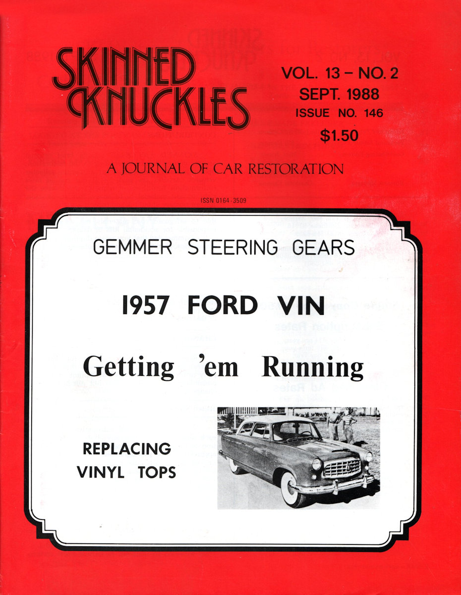 Skinned Knuckles Sept September 1988