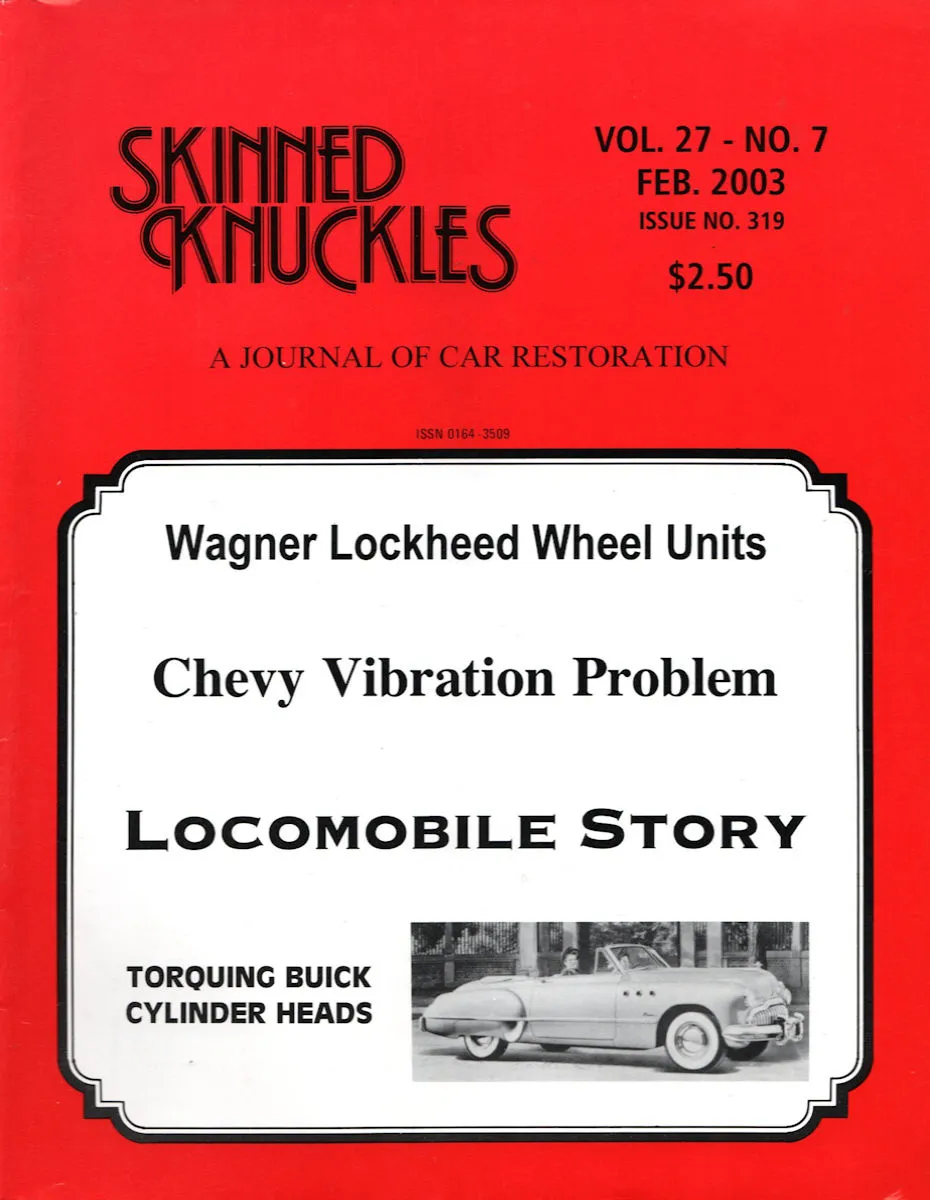 Skinned Knuckles Feb February 2003