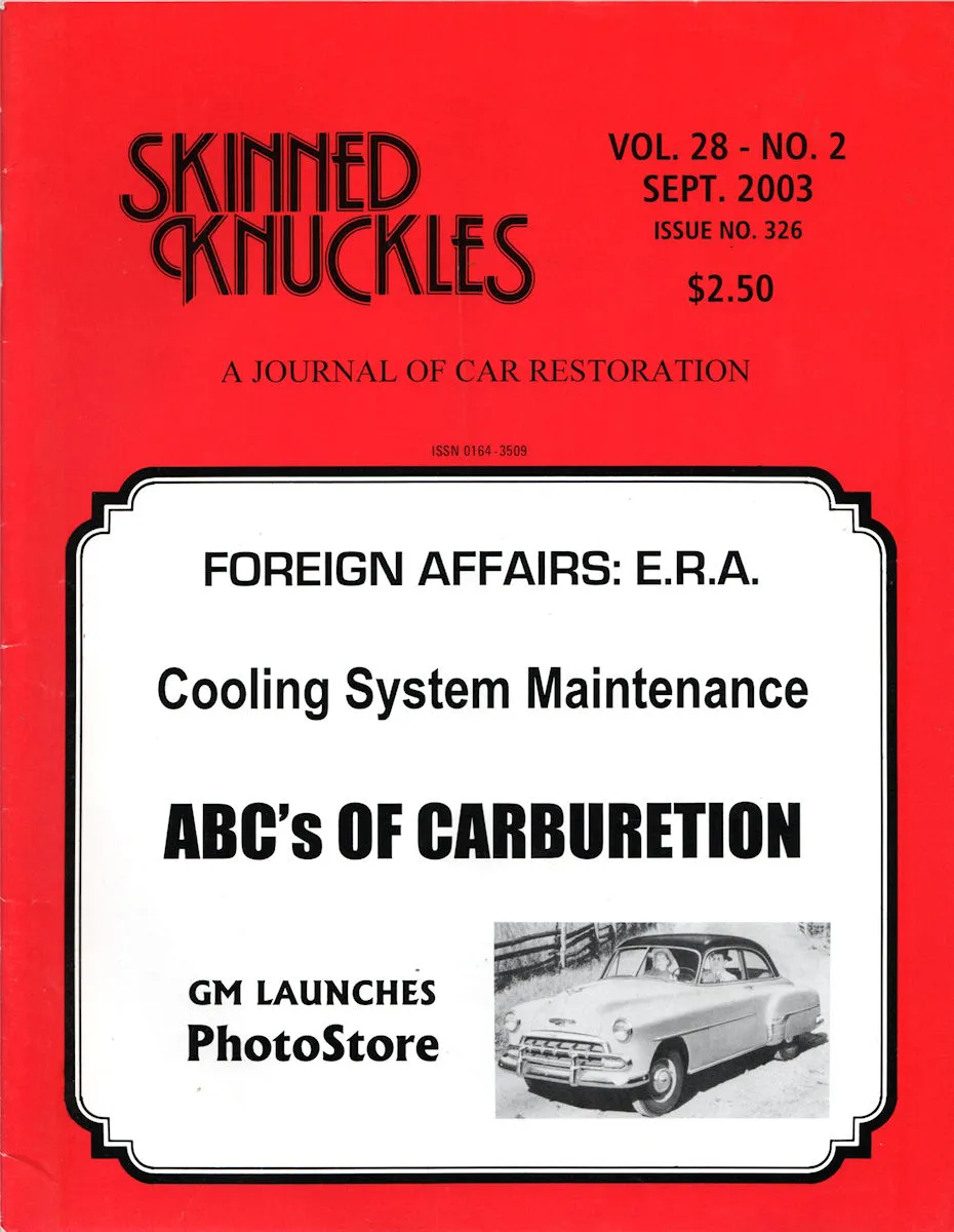 Skinned Knuckles Sept September 2003