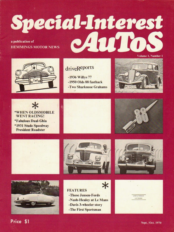 Special Interest Autos Sept September October Oct 1970 