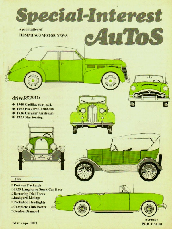 Special Interest Autos Mar March April Apr 1971 