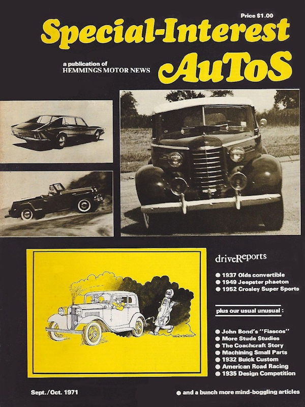 Special Interest Autos Sept September October Oct 1971 