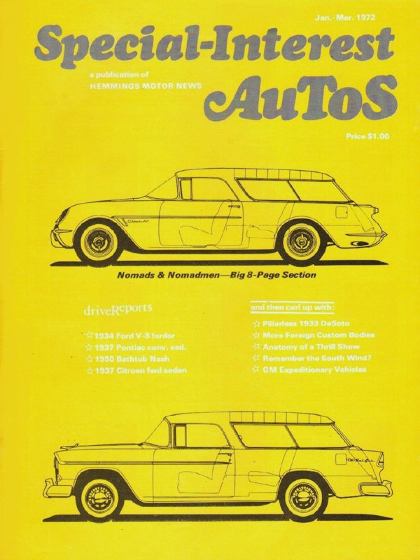 Special Interest Autos Jan Feb Mar January February March 1972 