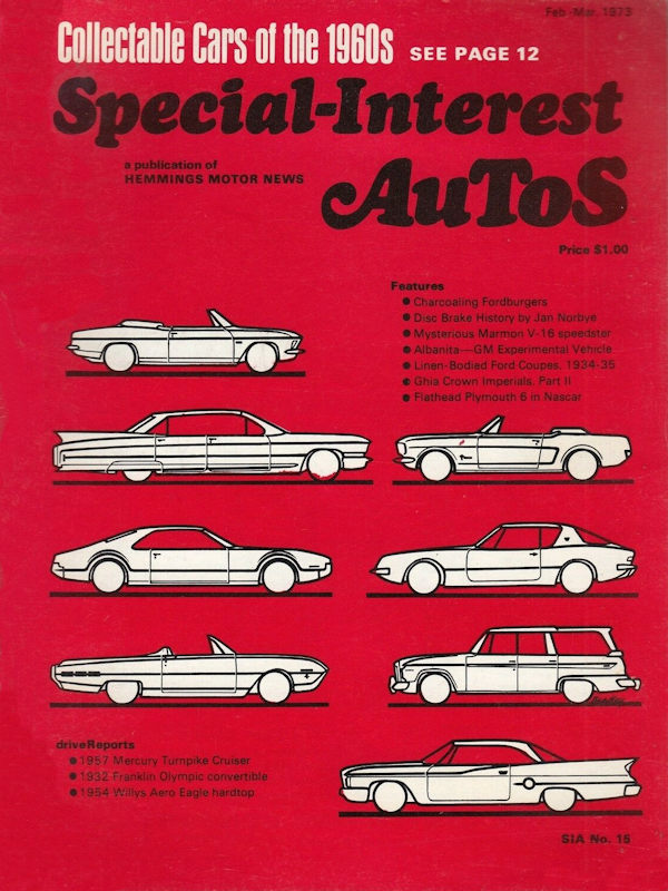 Special Interest Autos Feb Mar February March 1973 