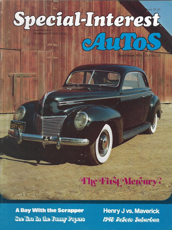 Special Interest Autos July Aug August 1974 