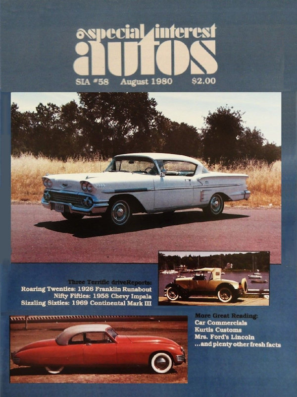 Special Interest Autos Aug August 1980 