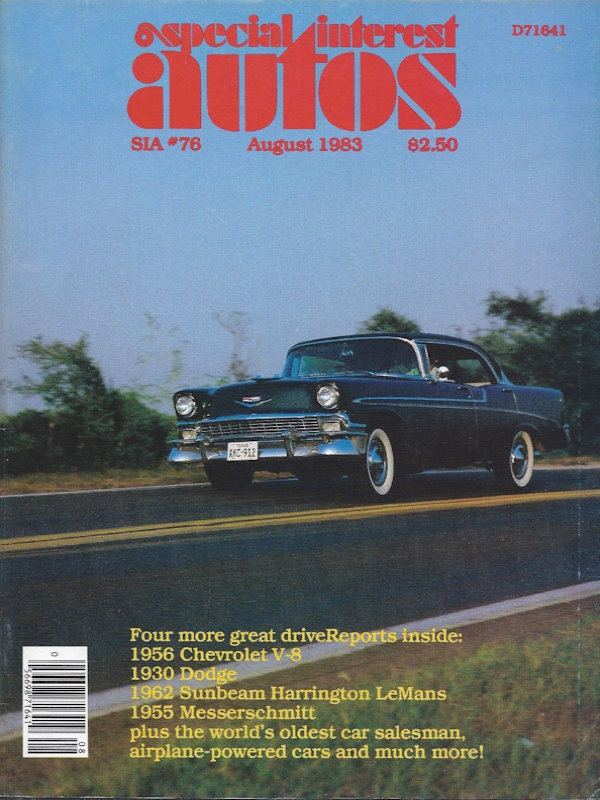 Special Interest Autos Aug August 1983 