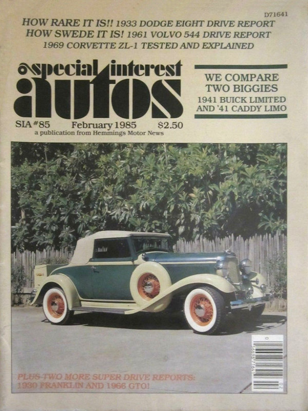 Special Interest Autos Feb February 1985 
