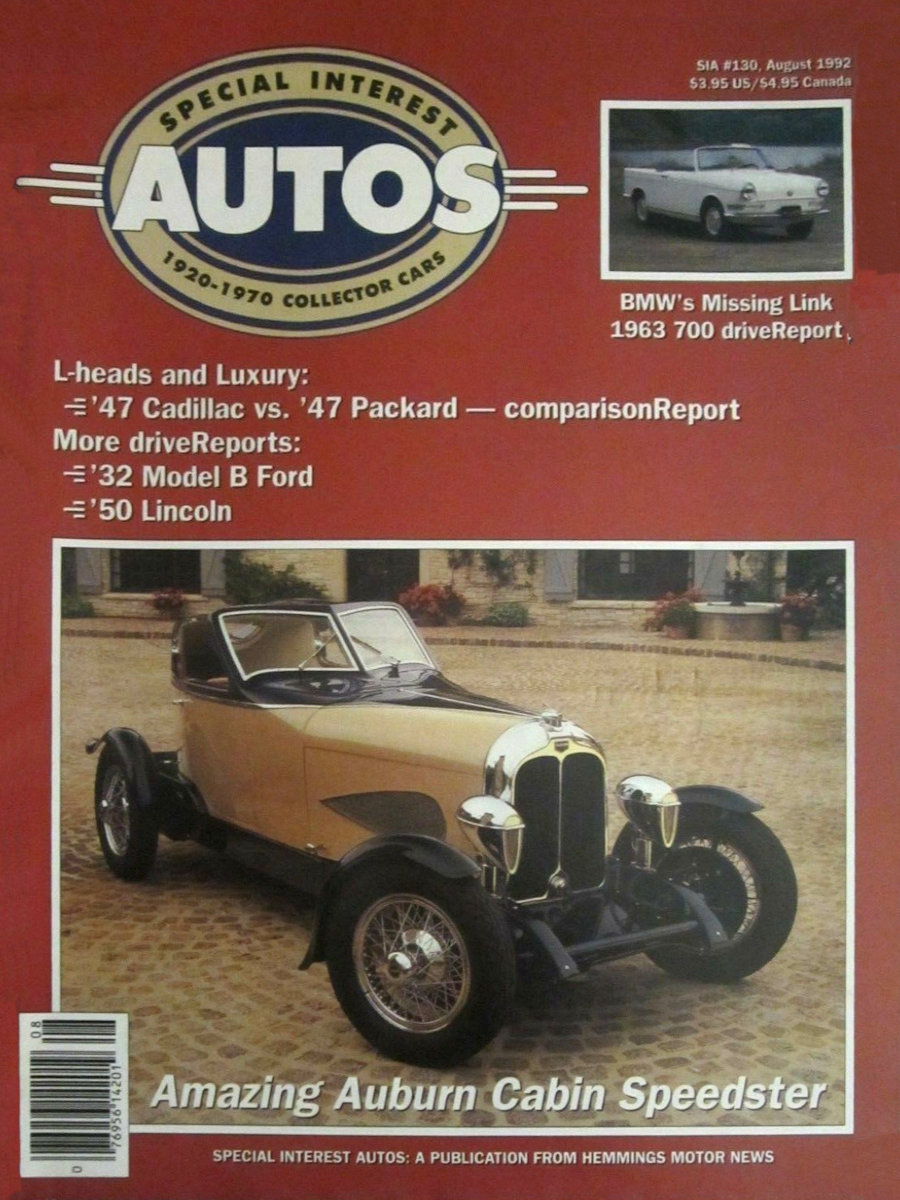 Special Interest Autos Aug August 1992