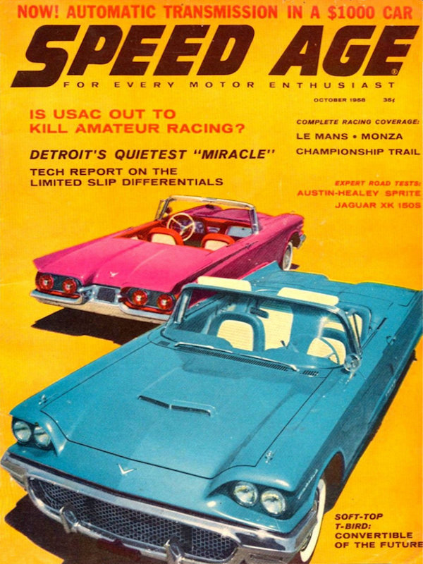 Speed Age Oct October 1958 