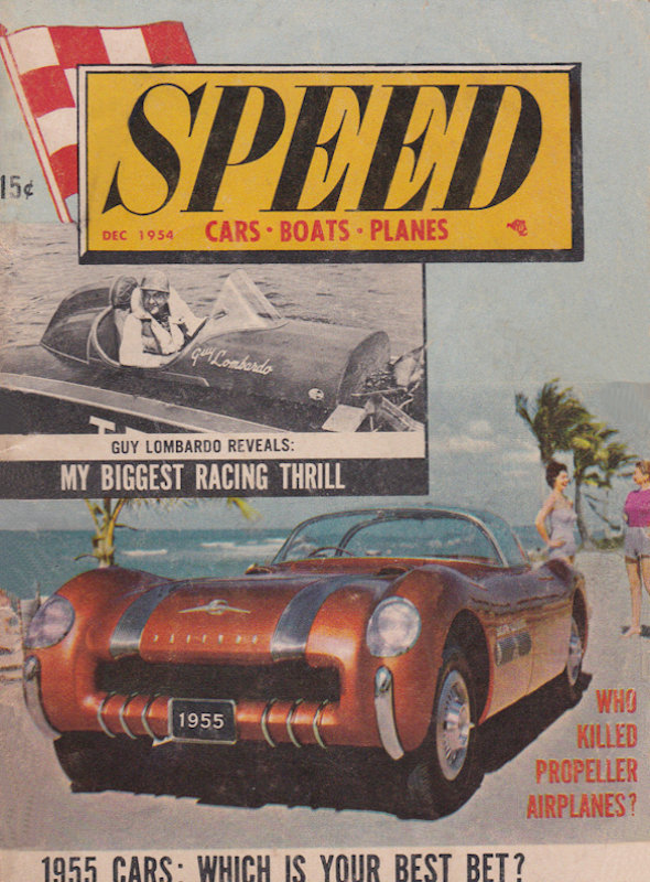 Speed Cars Boats Planes Dec December 1954