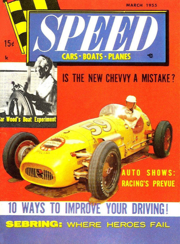 Speed Cars Boats Planes Mar March 1955 
