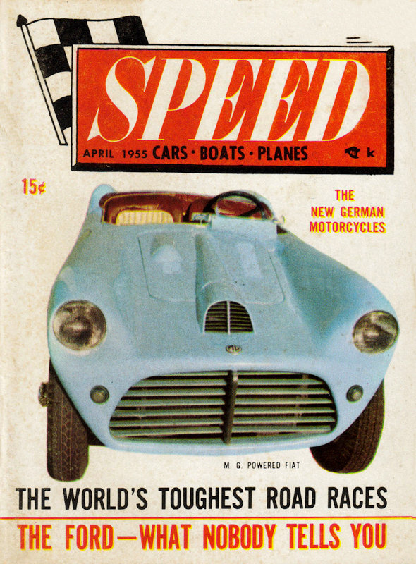 Speed Cars Boats Planes Apr April 1955 