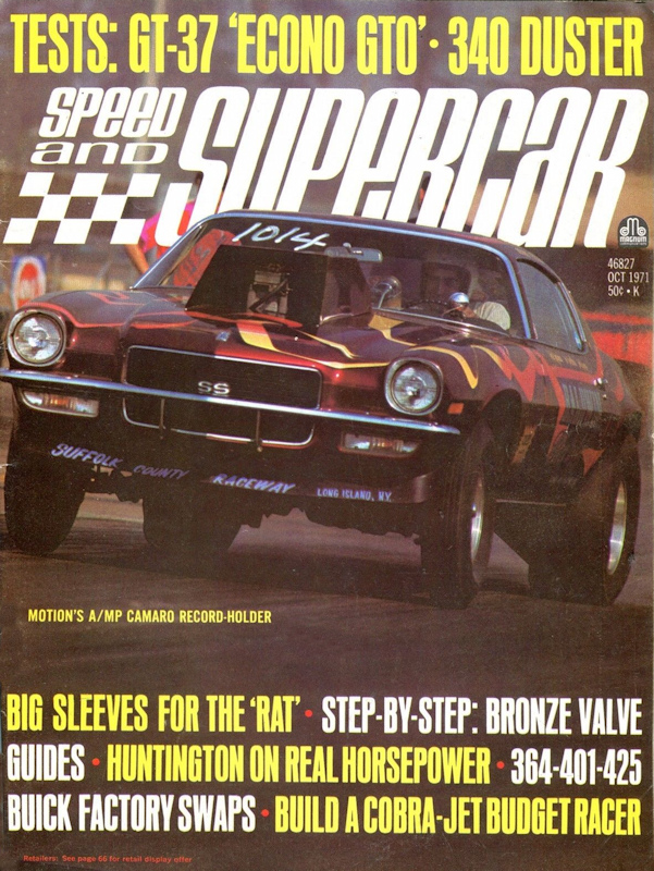 Speed Supercar Oct October 1971 
