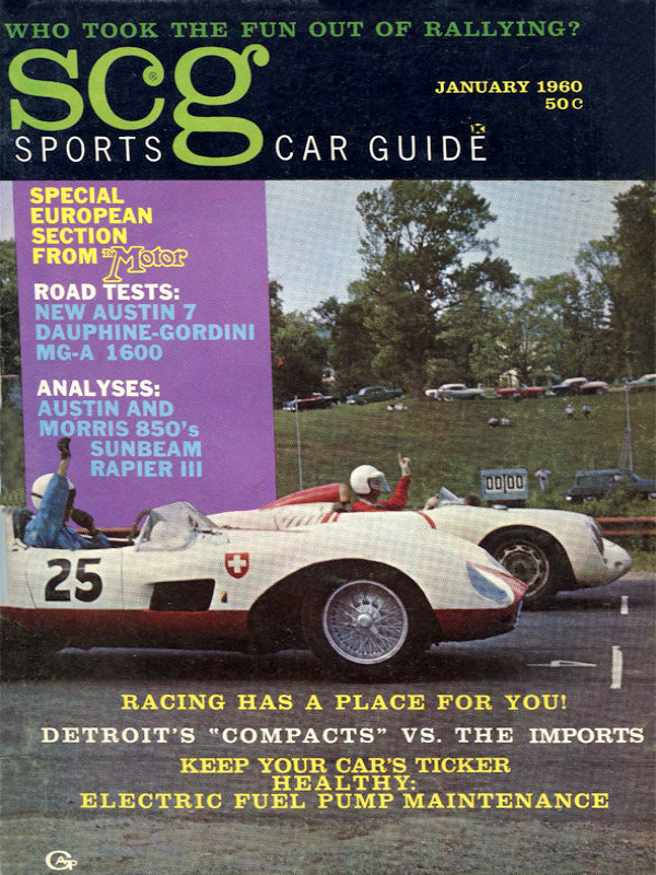 Sports Car Guide Jan January 1960