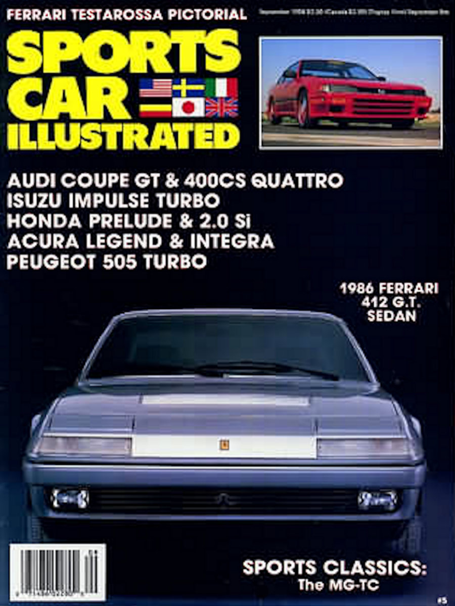Sports Car Illustrated Sept September 1986 
