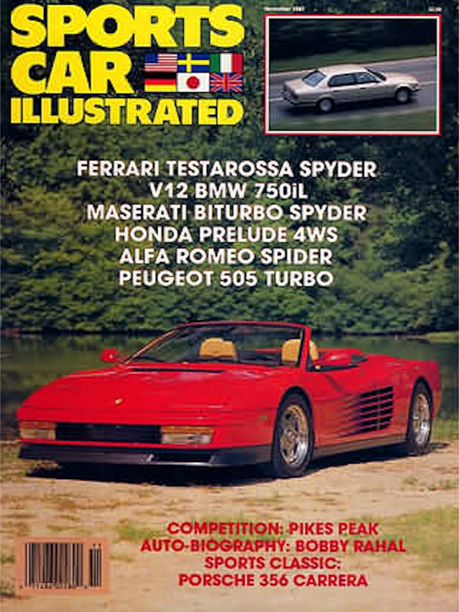 Sports Car Illustrated Nov November 1987 