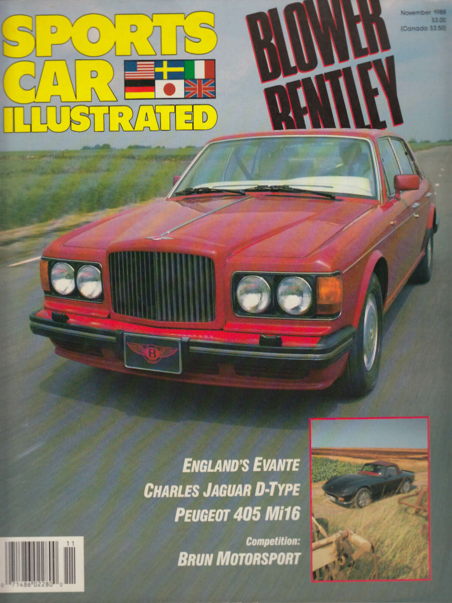Sports Car Illustrated Nov November 1988 