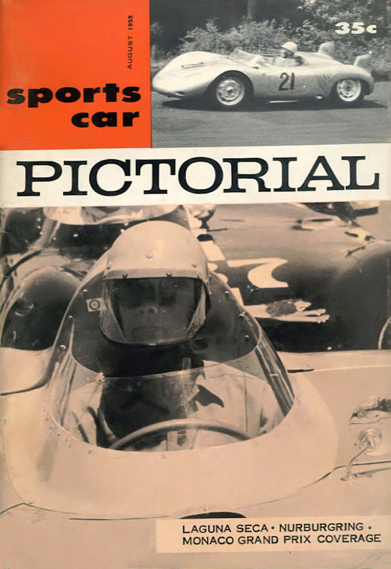 Sports Car Pictorial Aug August 1958 