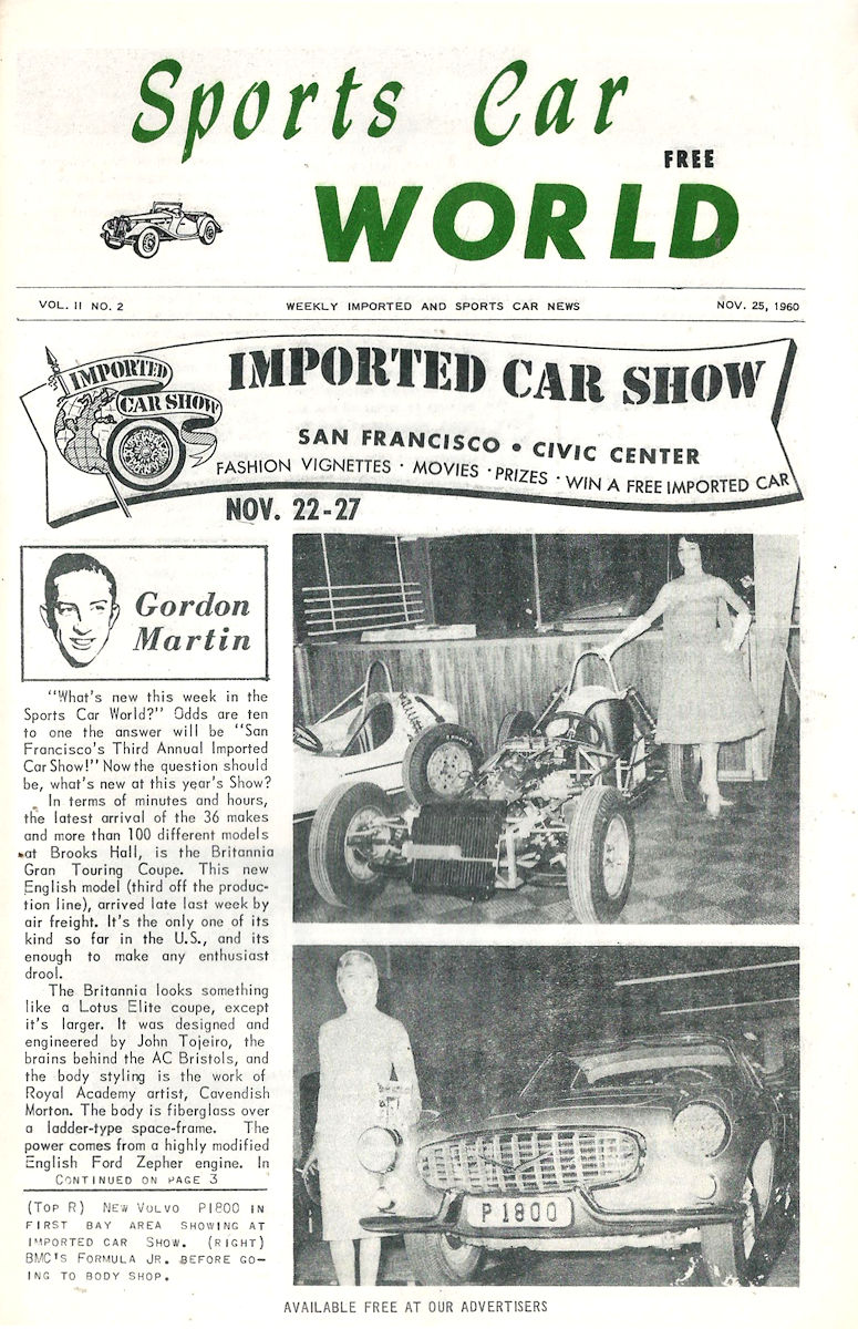 Sports Car World November 25 1960