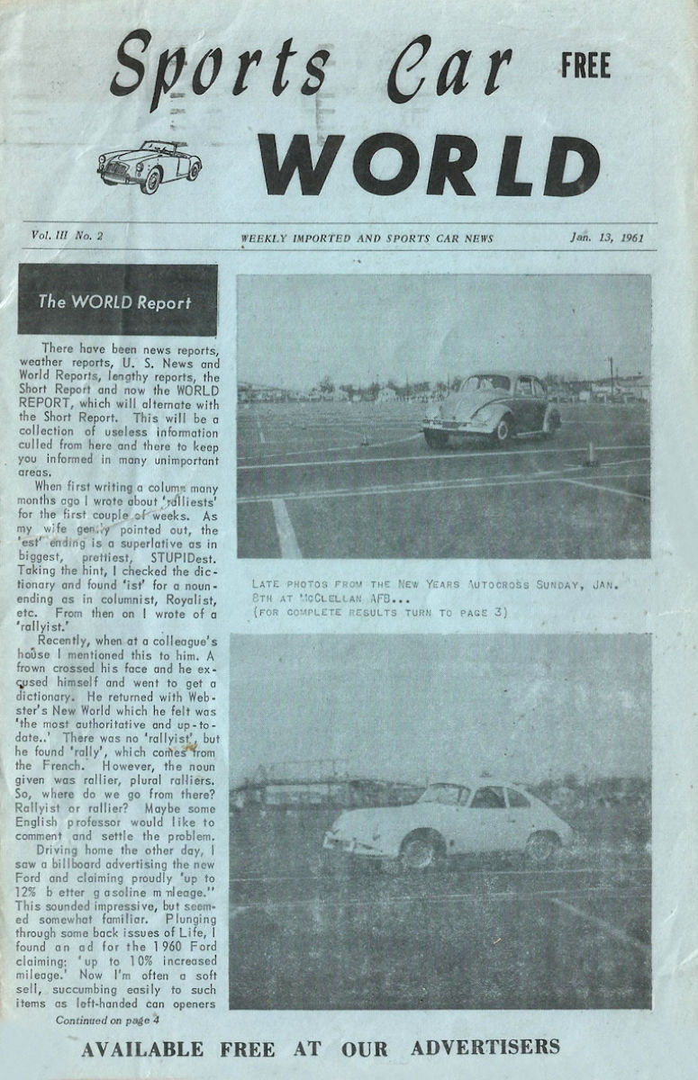 Sports Car World January 13 1961