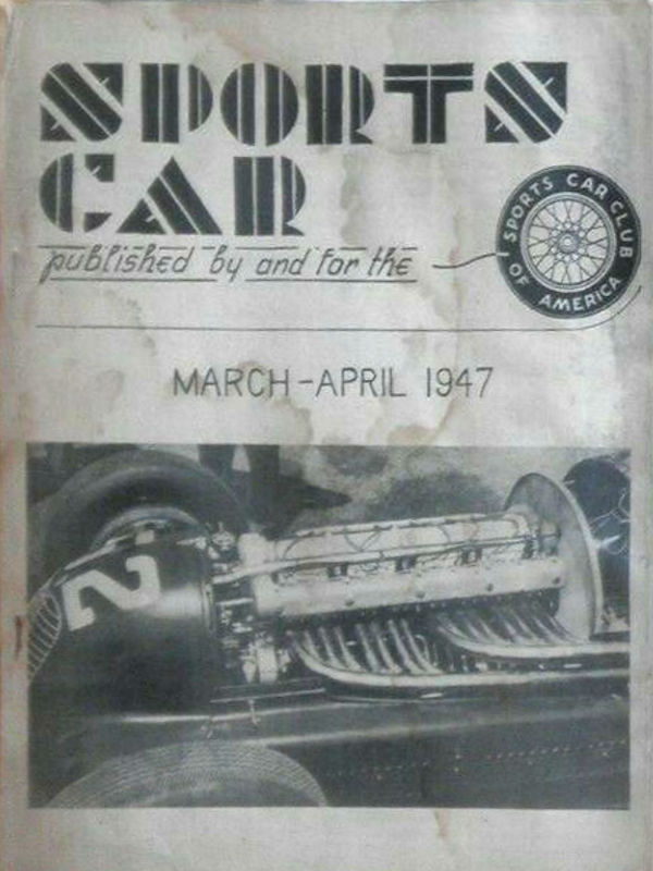 Sports Car Mar March Apr April 1947 