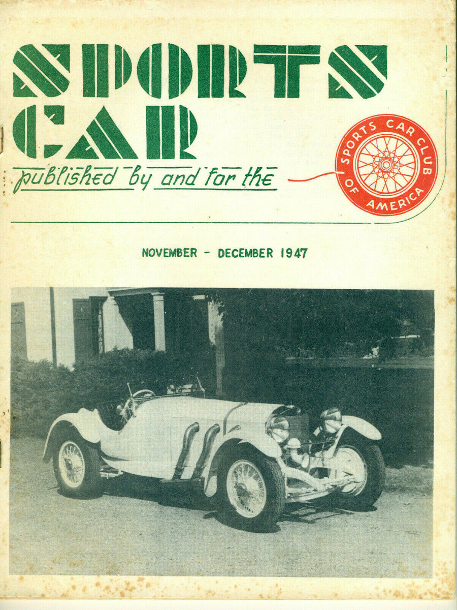 Sports Car Nov November Dec December 1947 