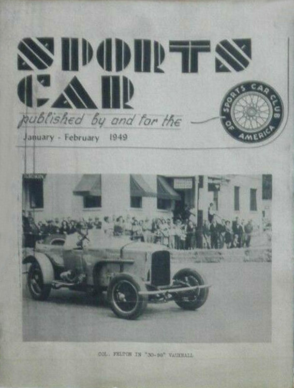 Sports Car Jan January Feb February 1949 