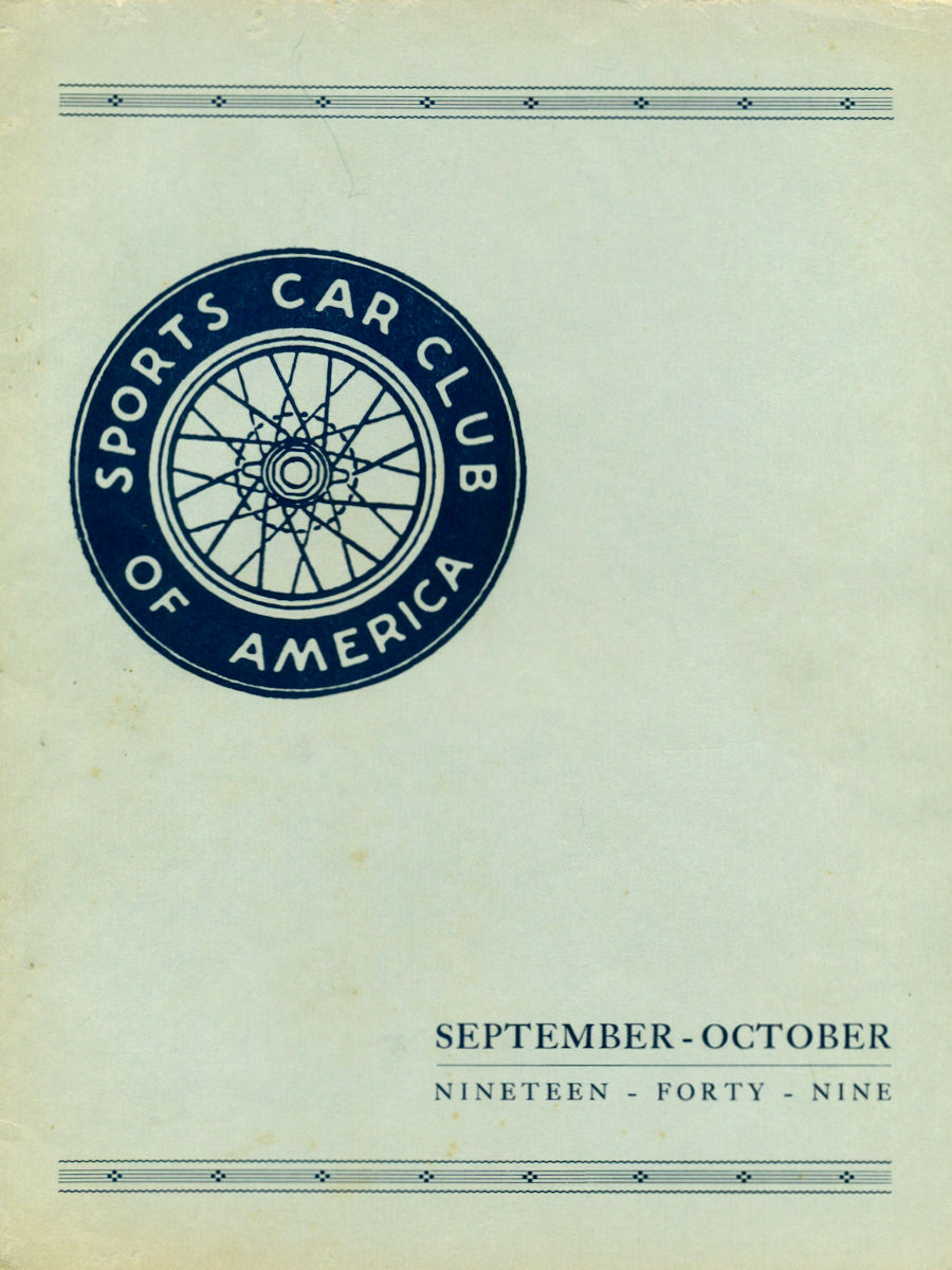 Sports Car Sept September Oct October 1949 