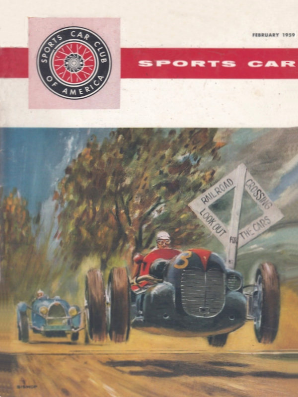 Sports Car Feb February 1959 