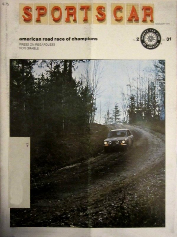 Sports Car Feb February 1973 